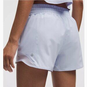 Lululemon Hotty Hot High-Rise Lined Shorts 4" Serene Blue Womens Size 4
